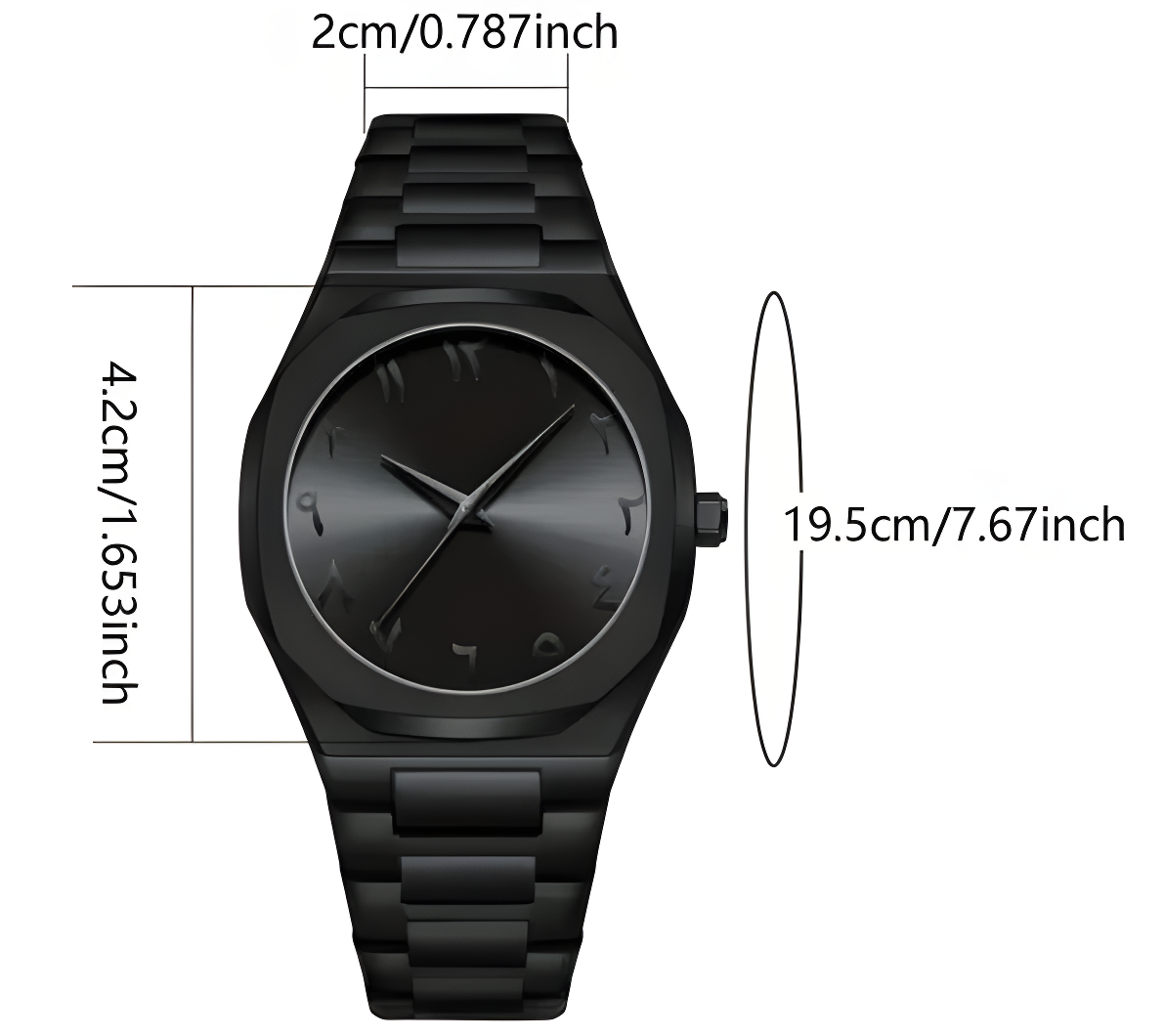 Arabic Aura Watch Black
