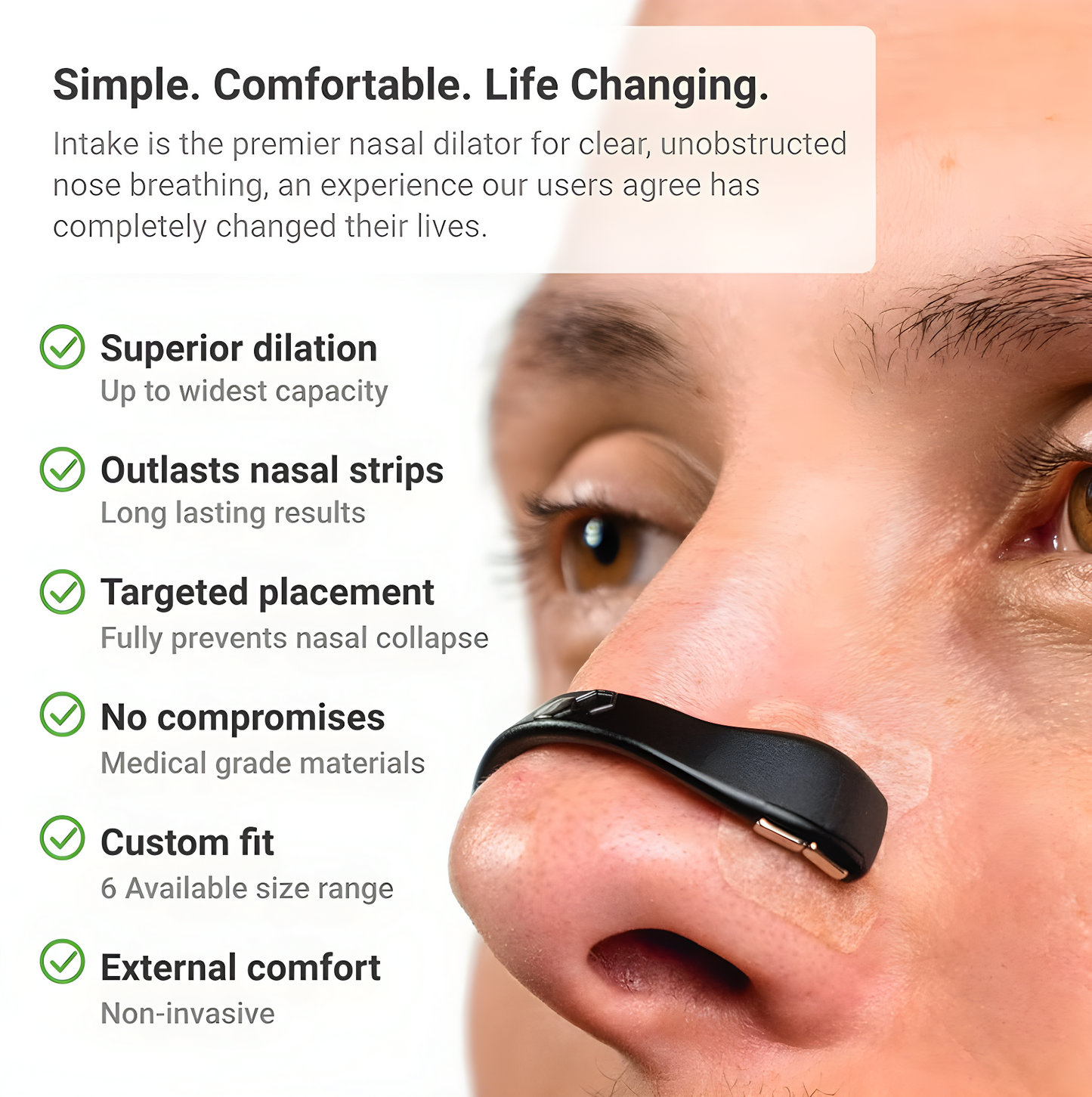 Magnetic Nose Strips, Nasal Dilator Starter Kit