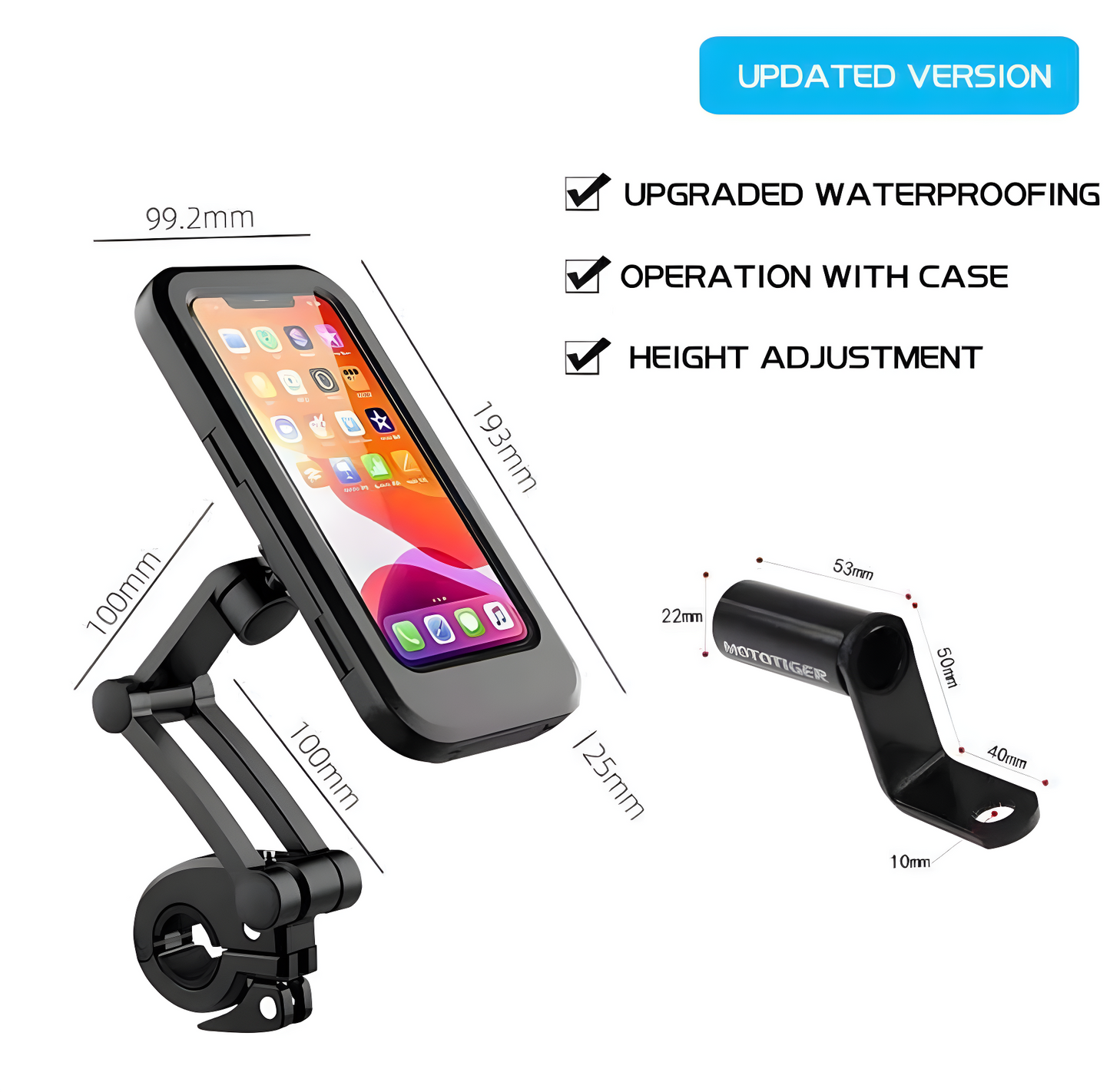 Waterproof Bike Phone Mount Cell Phone Holder
