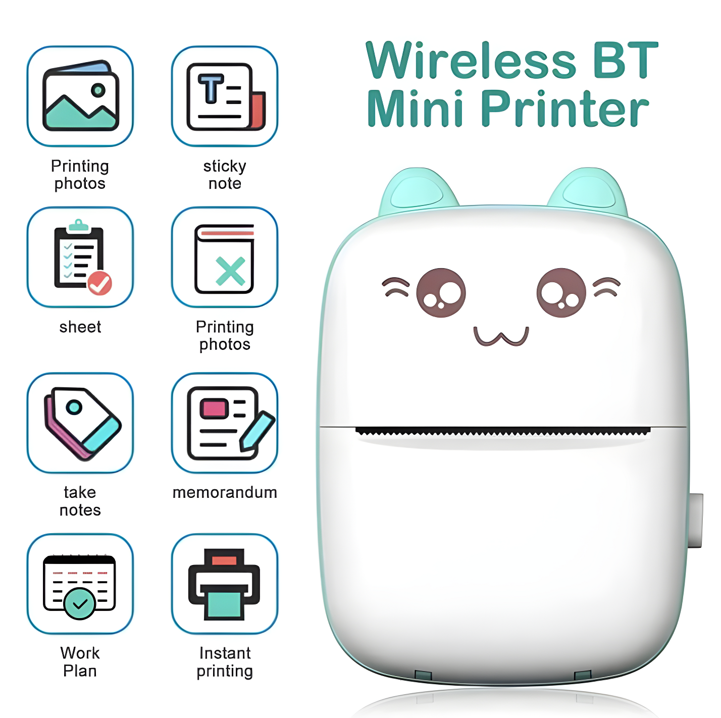 Thermal Portable Bluetooth Wireless Mini Printer