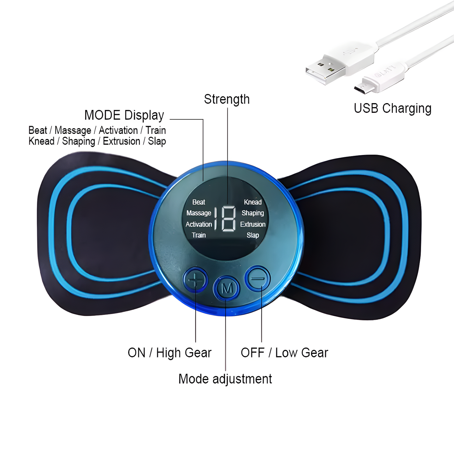 Ems Mini Neck & Body Massager