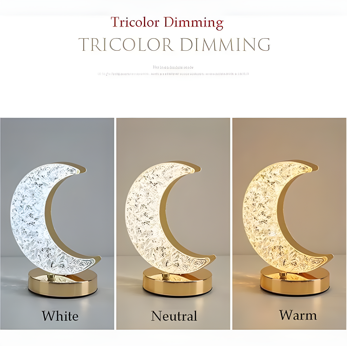 Moon Table Lamp Touch Nightstand