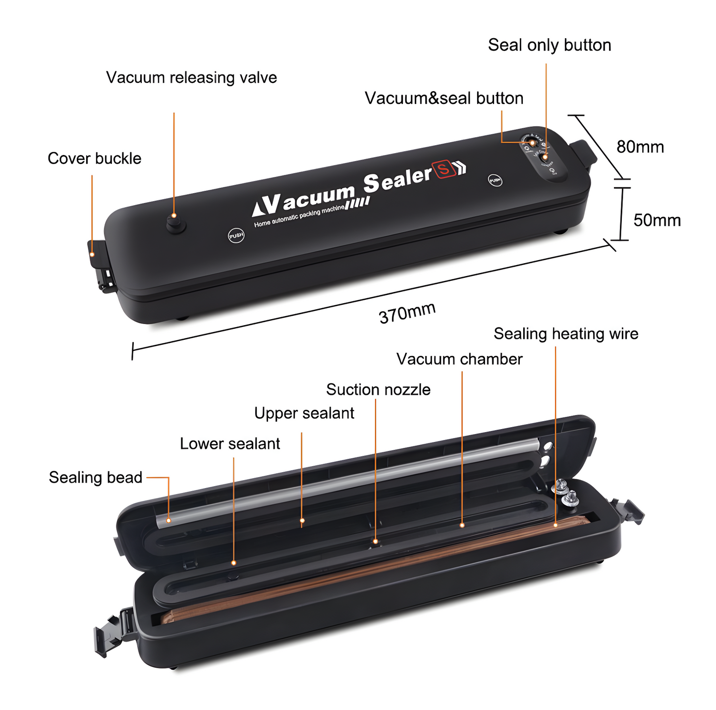 Food Saver Vacuum Sealer - Electric Automatic sealer