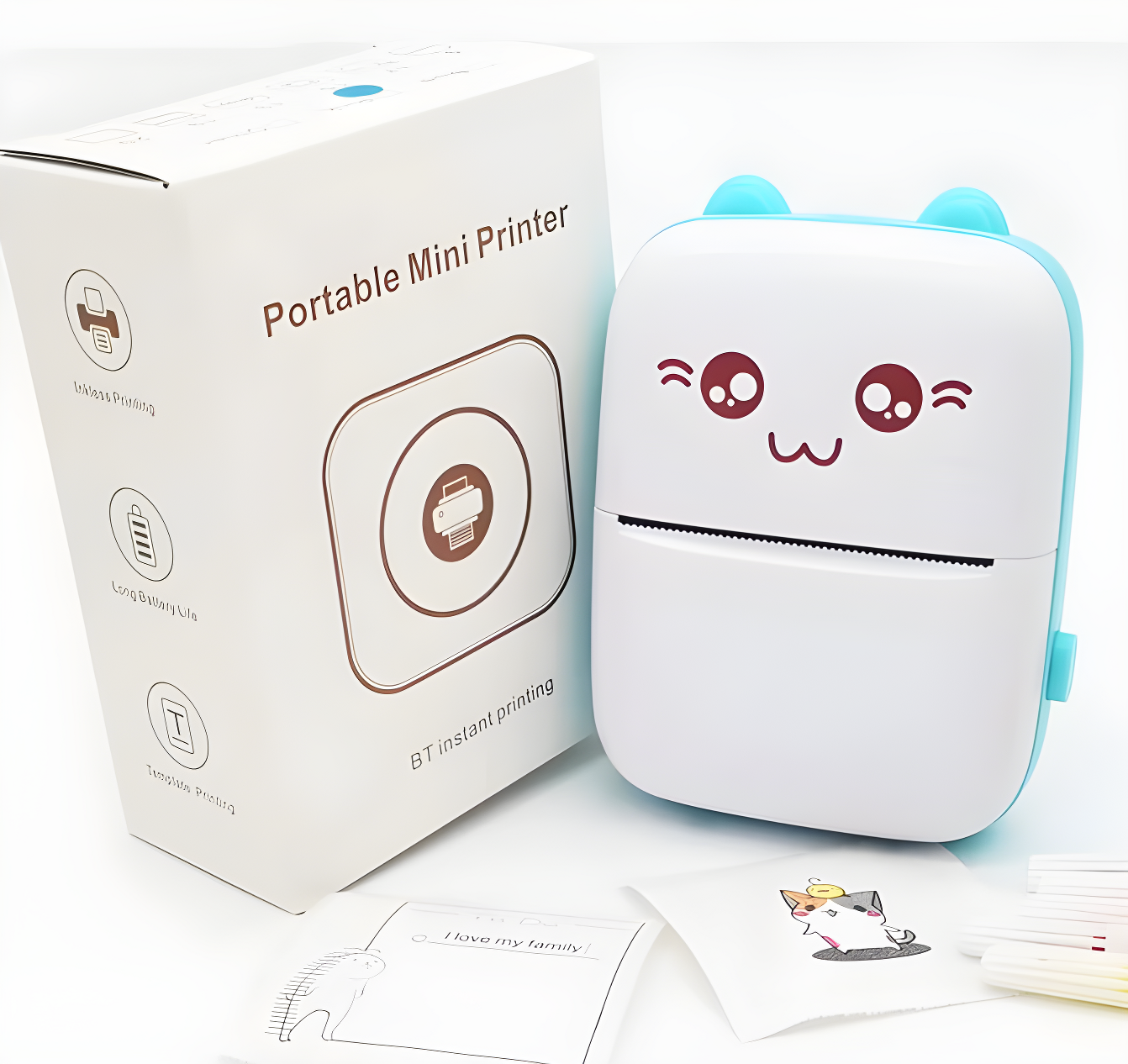 Thermal Portable Bluetooth Wireless Mini Printer