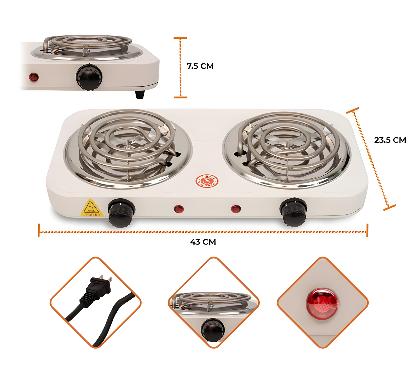 Double Hot Plate And Cooker Electric Stove