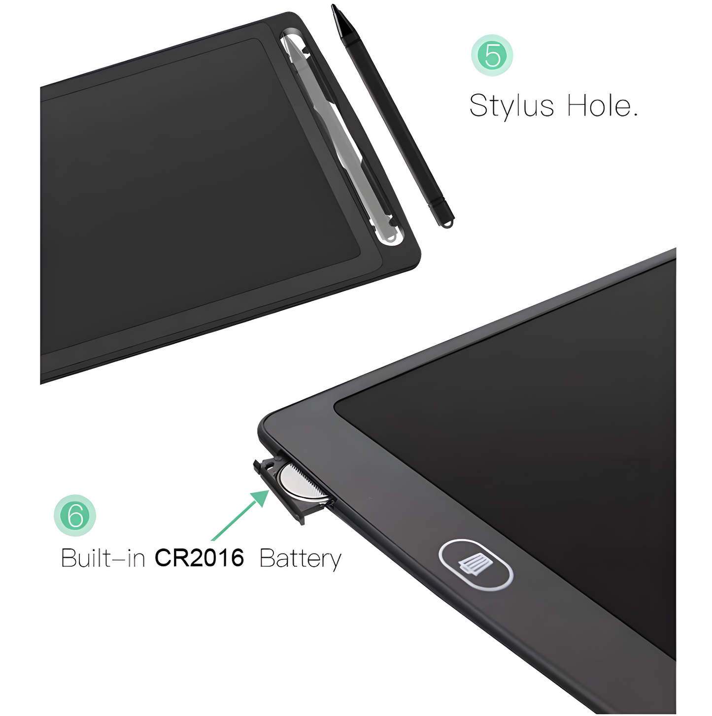 LCD Writing Tablet Single Color Drawing