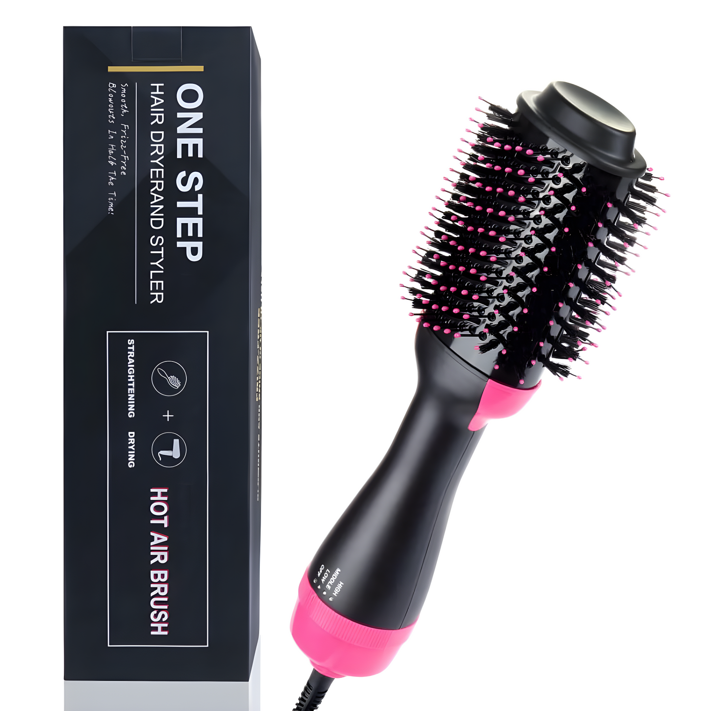 Hot Air Brush 4-in-1 Hair Dryer, Straightener, Volumizer & Styler