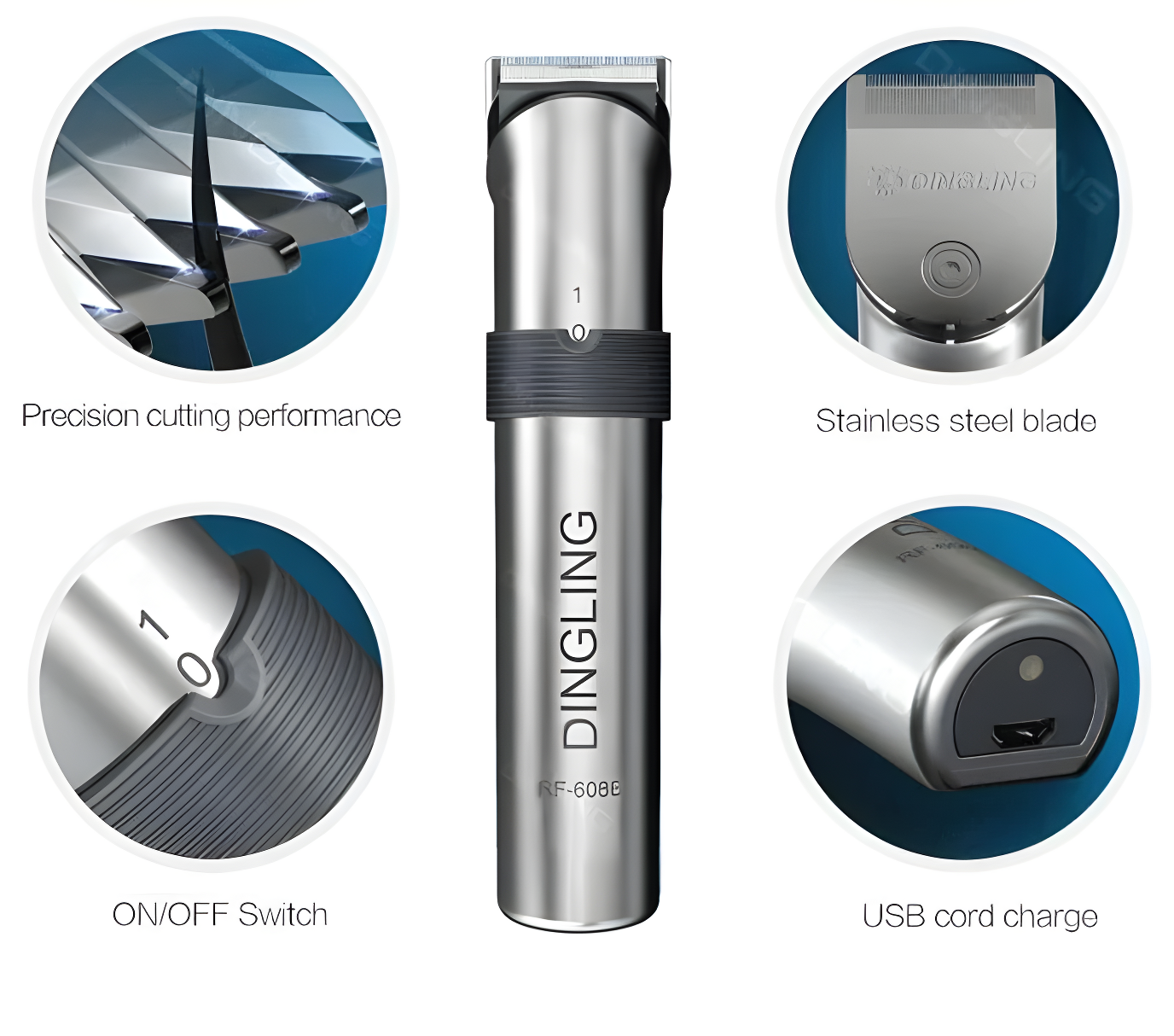 Dingling RF-608B Hair & Beard Trimmer