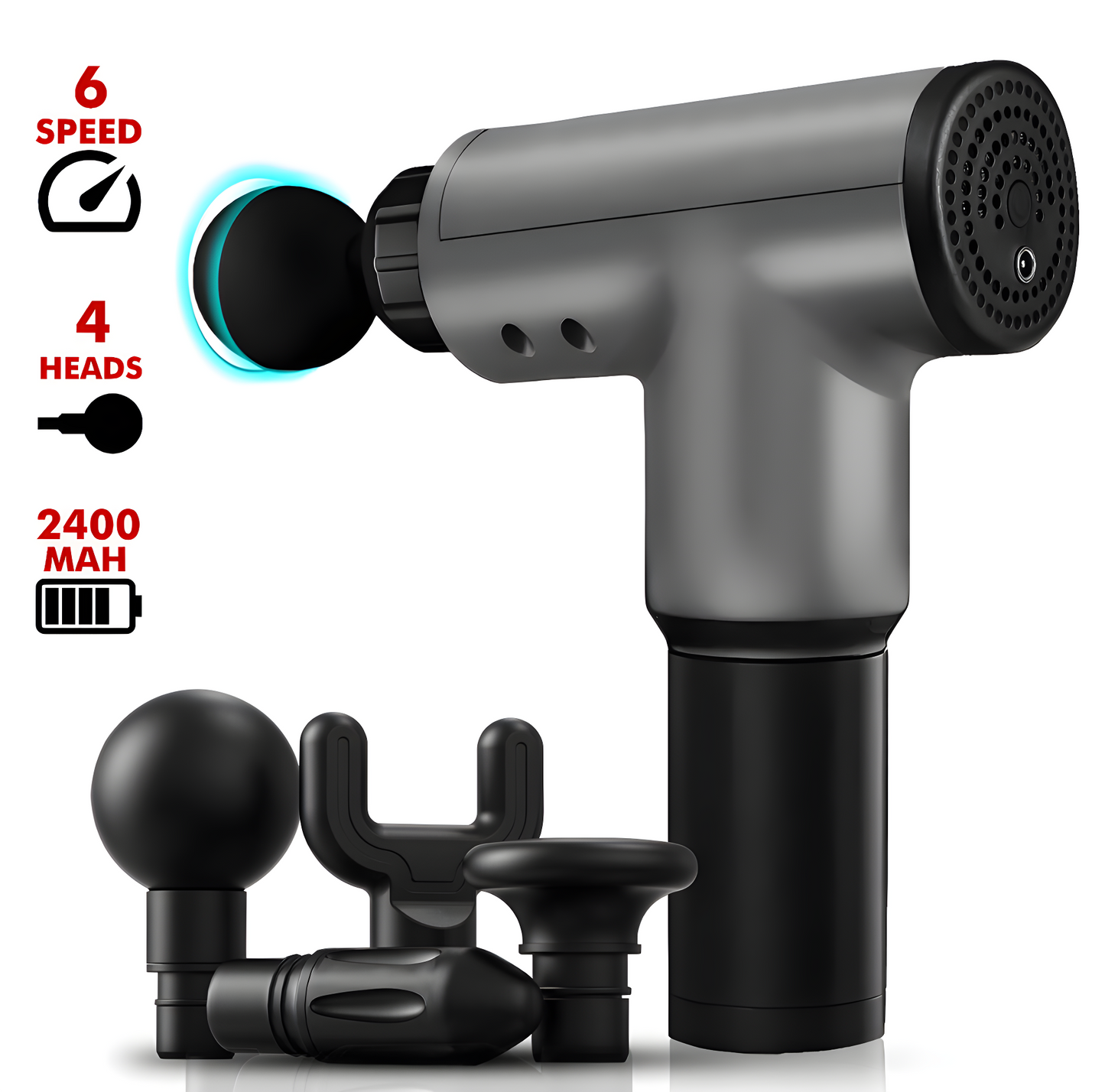 Big Deep Massager Gun 4 Kinds Of Massage Heads