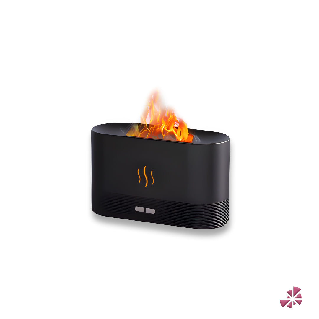 Mist Humidifier Night Light Aromatherapy Flame Diffuser