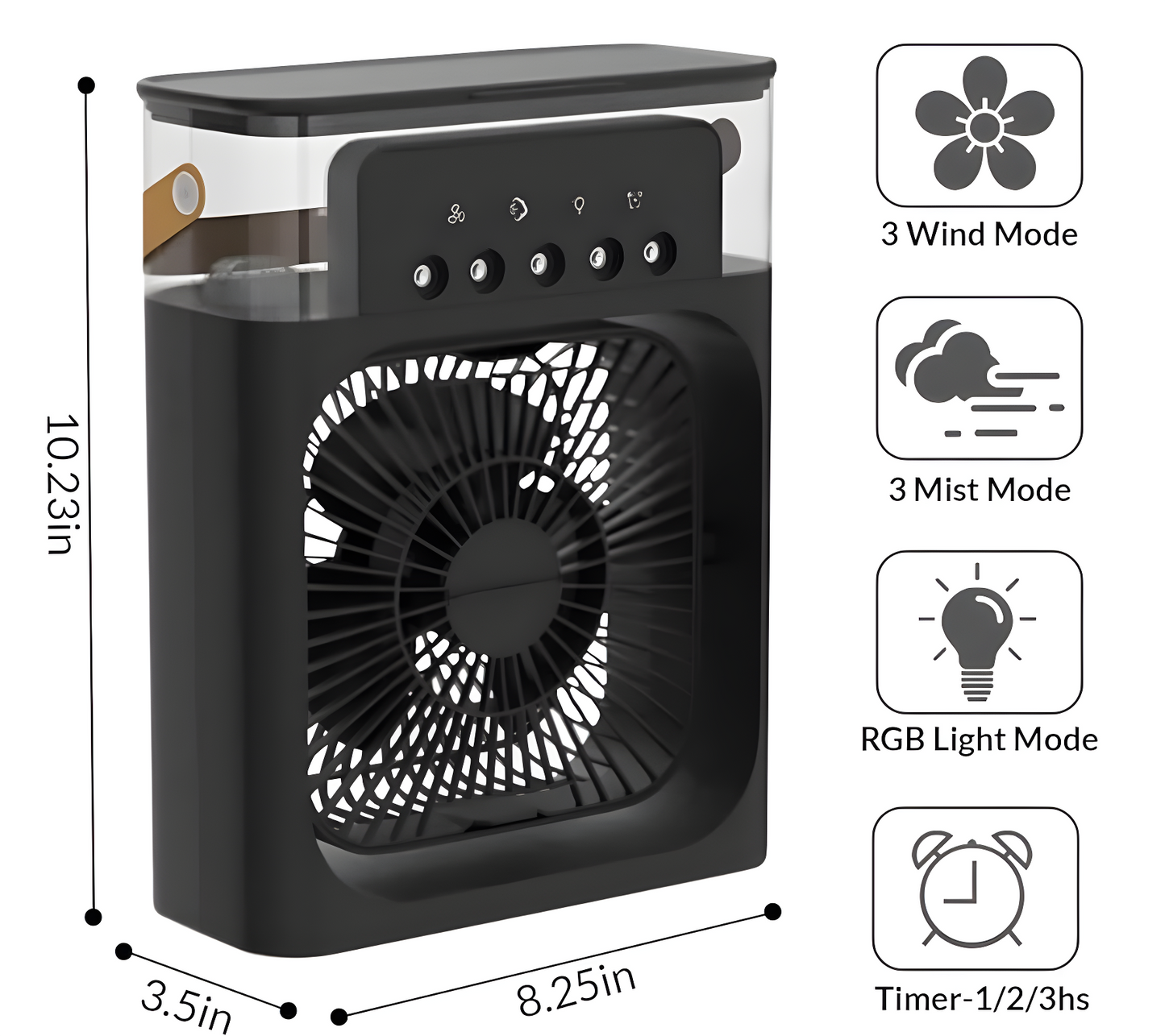Humidifier Cooling Fan, Personal USB Air Cooler Fan