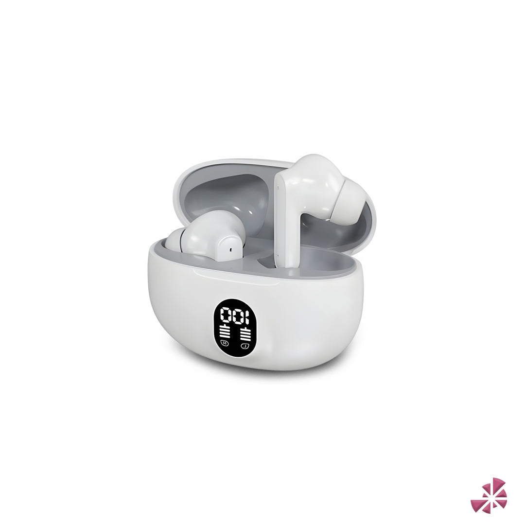 TWS Wireless Earbuds With LED Display ENC Noise Cancellation