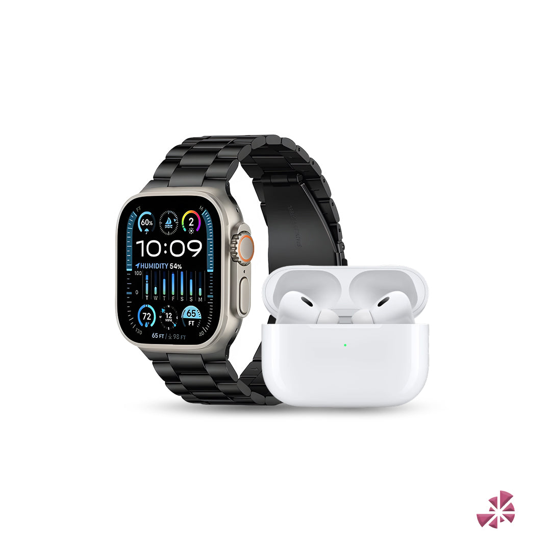 i20 Ultra Max Suit Smartwatch with Earbuds
