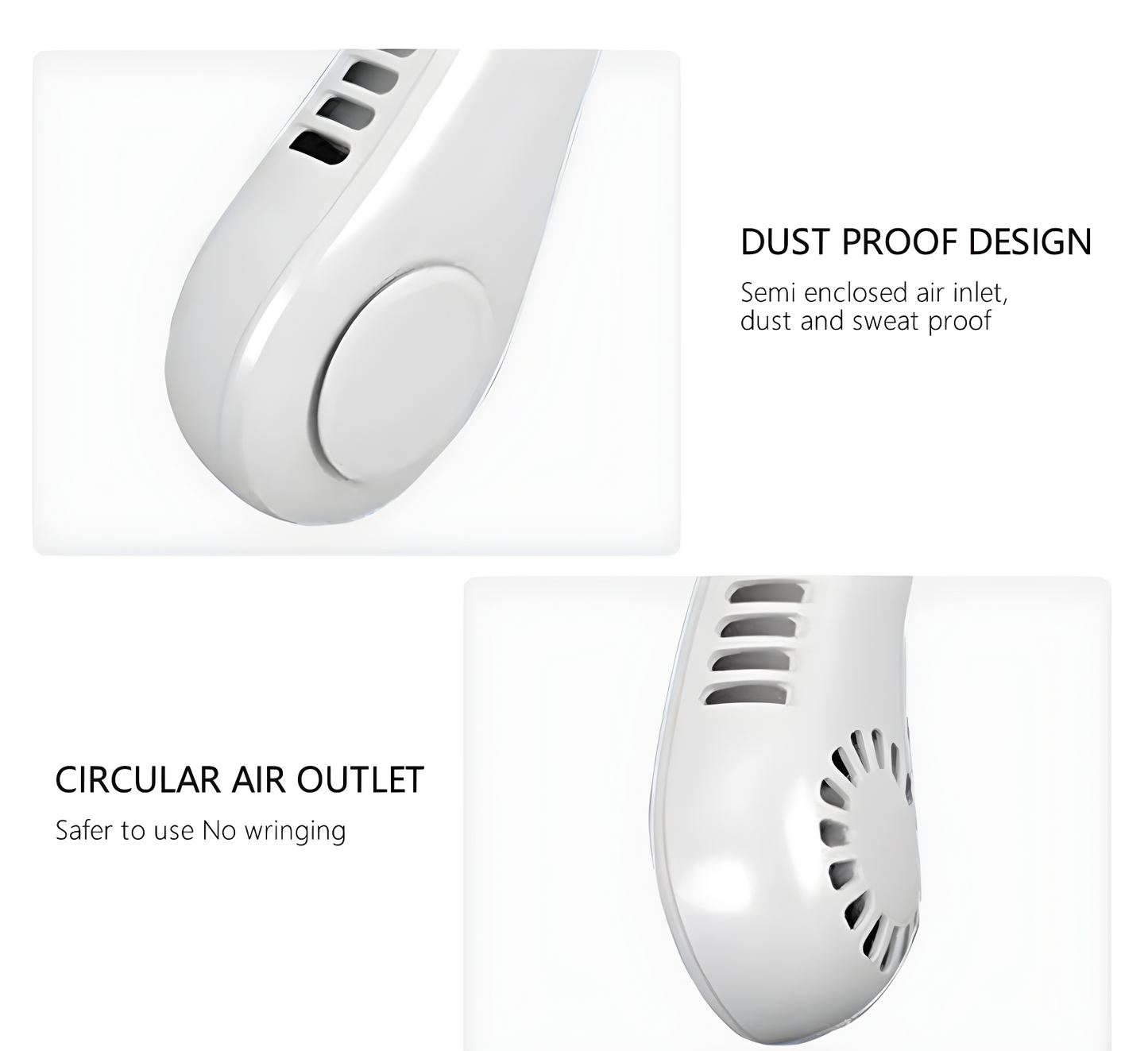 Portable Neck Fan Electric Wireless Cooling