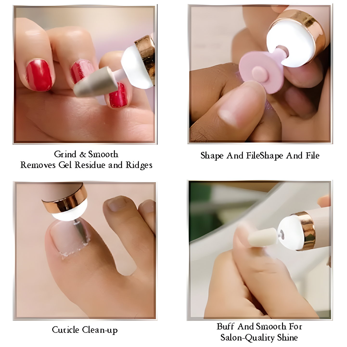 Rechargeable Flawless Salon Nail Finisher