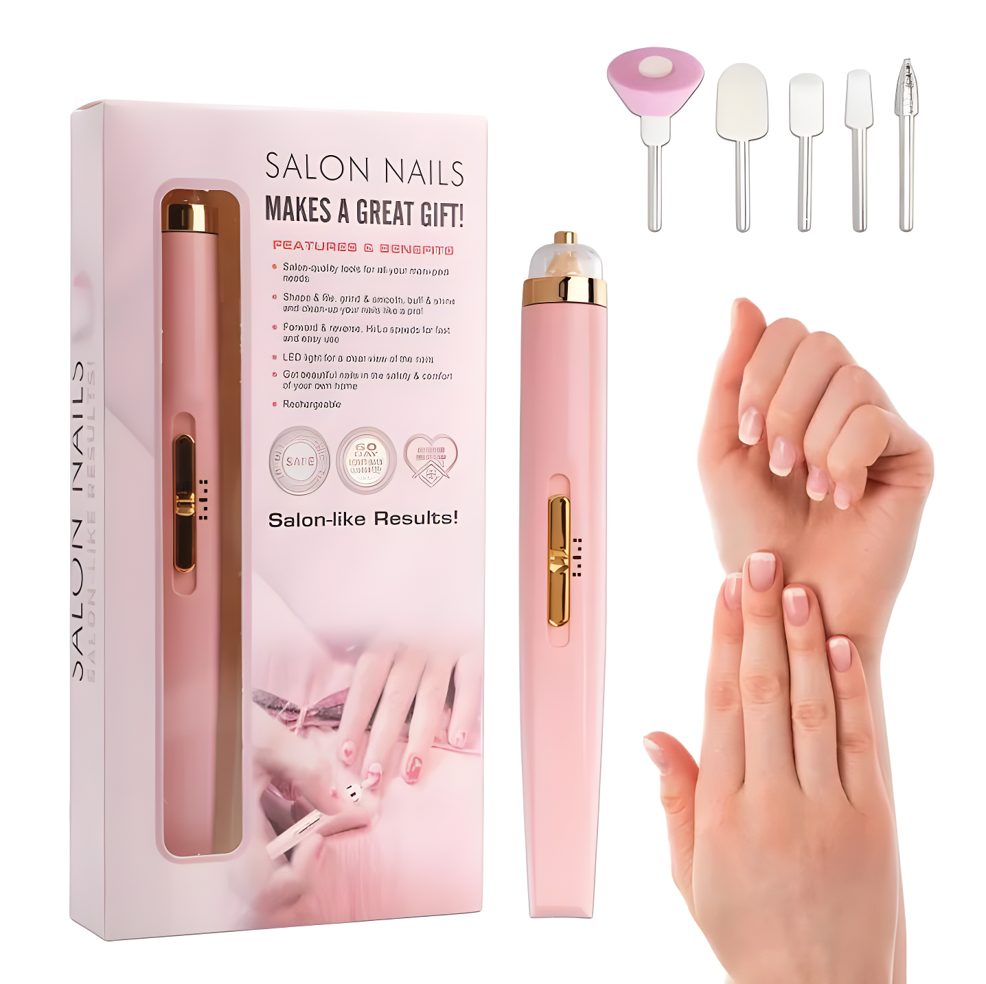 Rechargeable Flawless Salon Nail Finisher