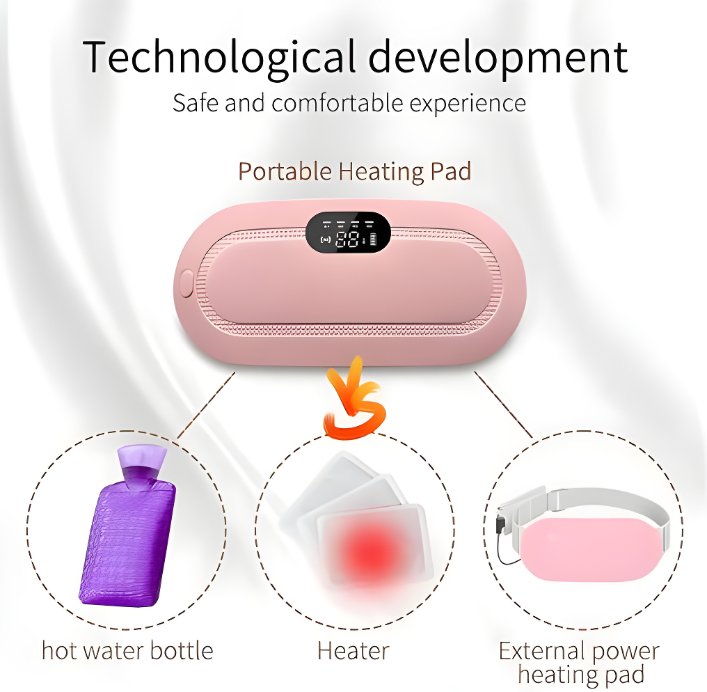 Heating And Vibrating Digital Period Pad For Period Cramps