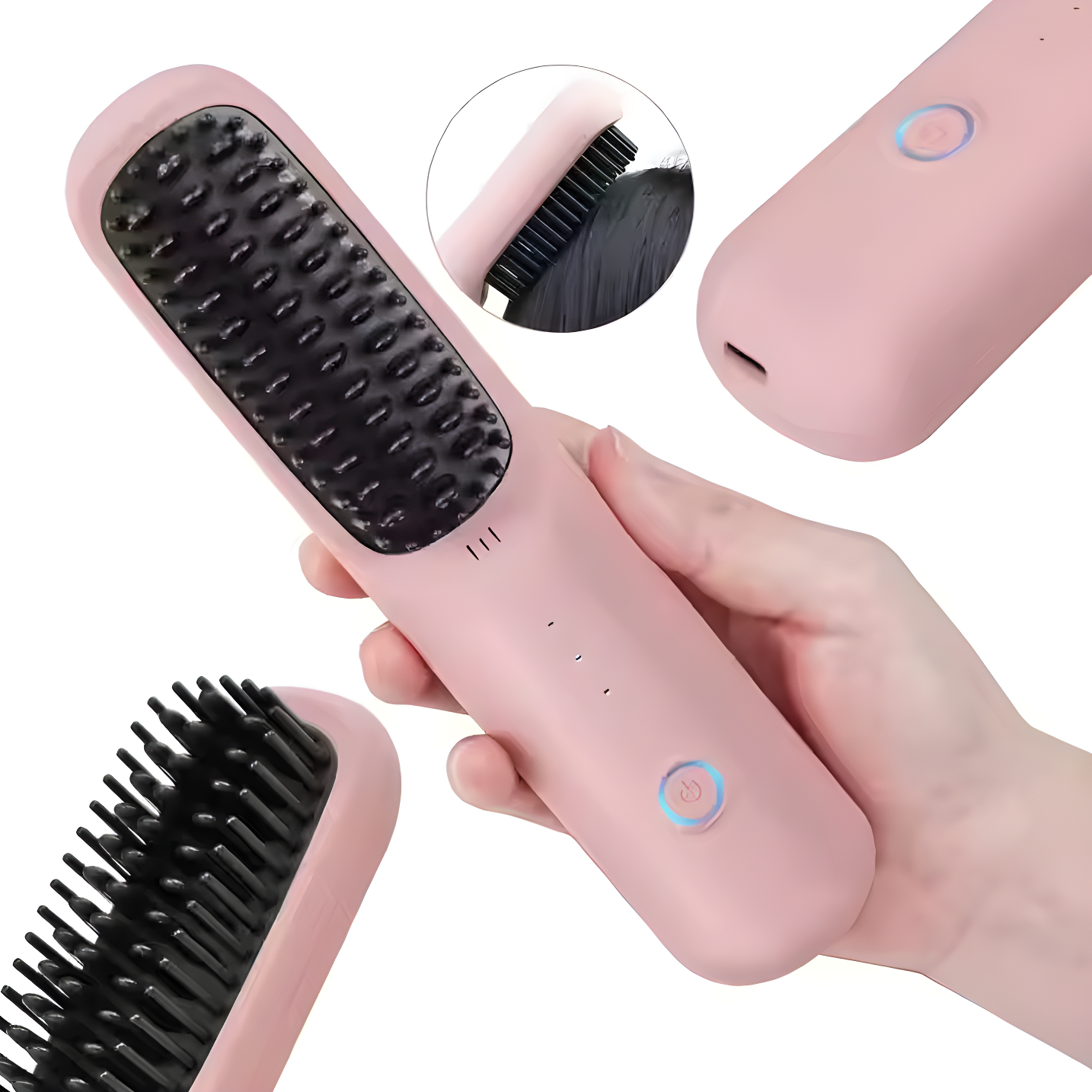 Cordless Hair Straightener Brush