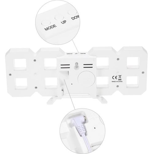 Multi-Functional Modern Design 3D LED Digital Clock