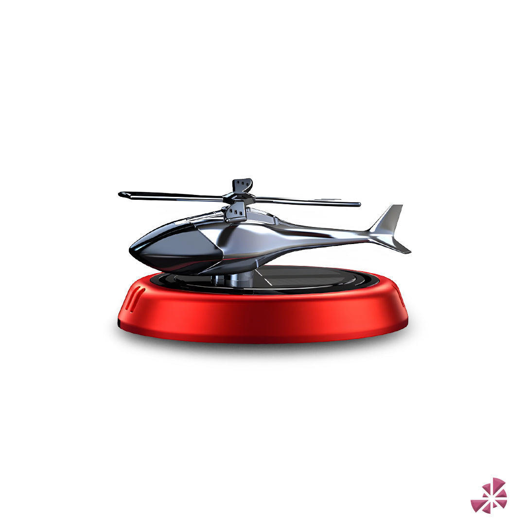 Solar Car Air Freshener Helicopter Auto Aromatherapy Sun
