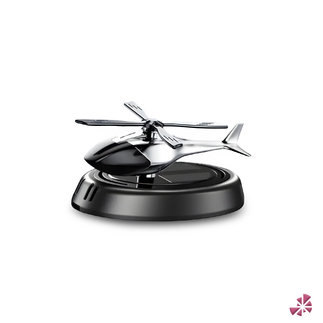 Solar Car Air Freshener Helicopter Auto Aromatherapy Sun